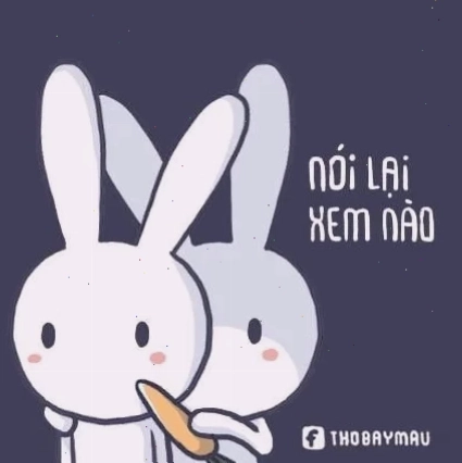 Bay màu meme với thỏ Nhân vật hoạt hình nổi tiếng trong bay màu meme