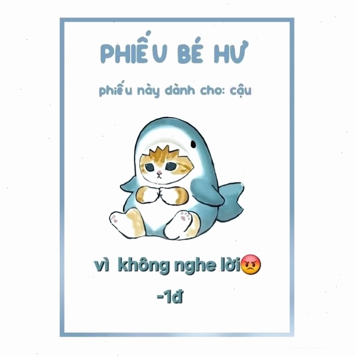 Ảnh meme độc Phiếu bé hư ảnh độc