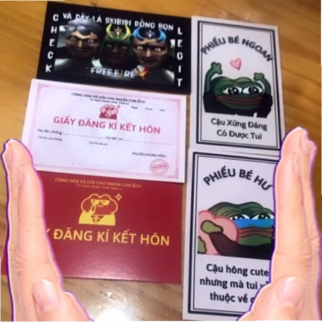 Độc đáo Phiếu bé hư meme độc đáo