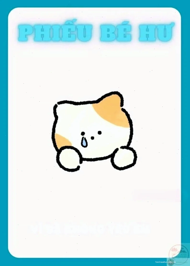 Sáng tạo Phiếu bé hư meme sáng tạo
