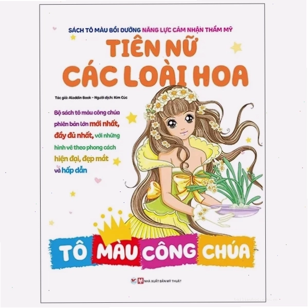 quyển sách tô màu công chúa giáo dục sớm