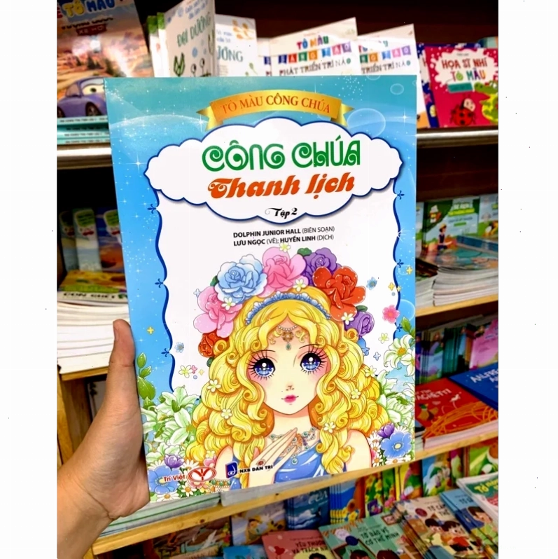 quyển sách tô màu công chúa hình ảnh đẹp