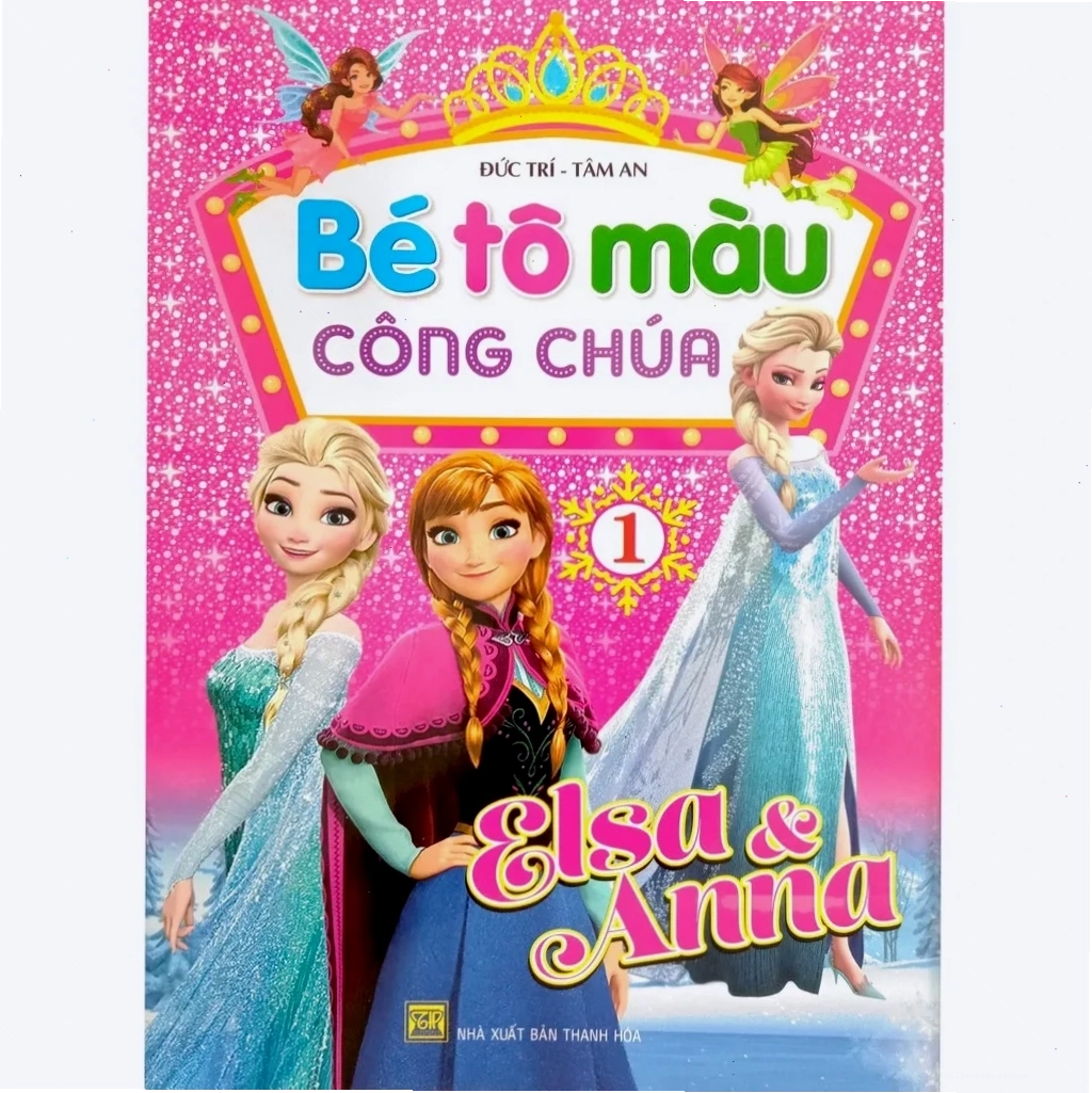 quyển sách tô màu công chúa tiên cá