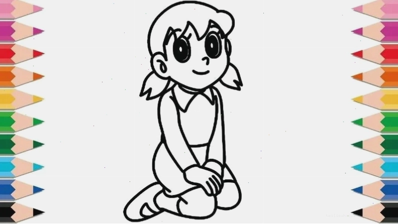shizuka tranh tô màu xuka