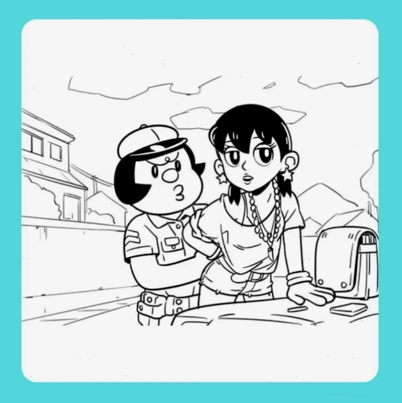 shizuka tranh tô màu xuka