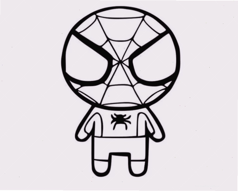 spider man tranh tô màu người nhện hành động