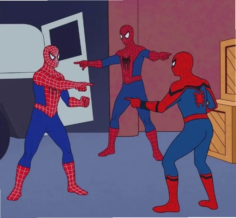spiderman meme retro spiderman meme trong cảnh quay cũ