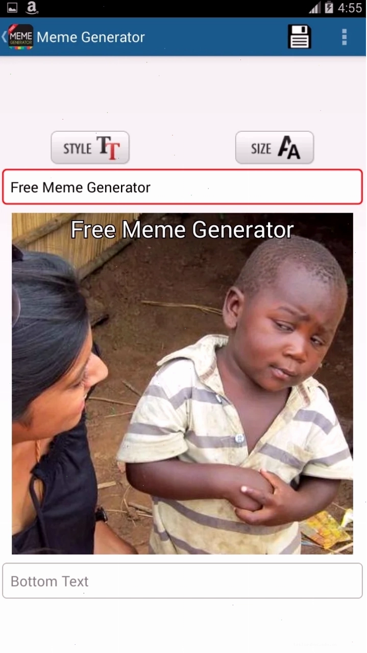 Thêm nhãn dán Sử dụng free meme cho nội dung