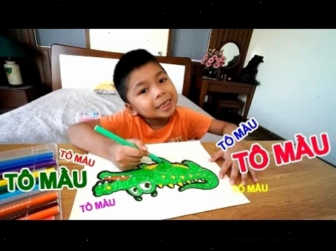 Tác phẩm bún bắp tô màu