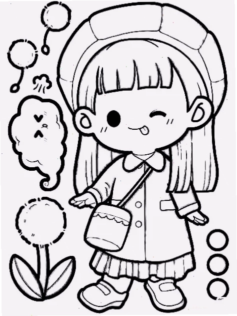 tập tô màu anime chibi cho bé