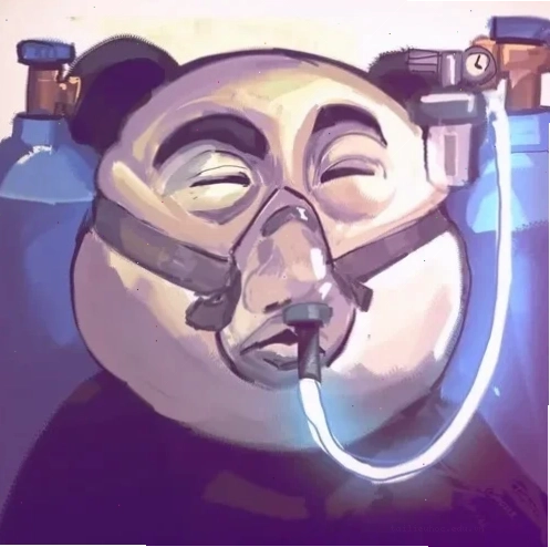 mèo thở oxy meme thở bình oxy meme nhân vật mèo hài hước