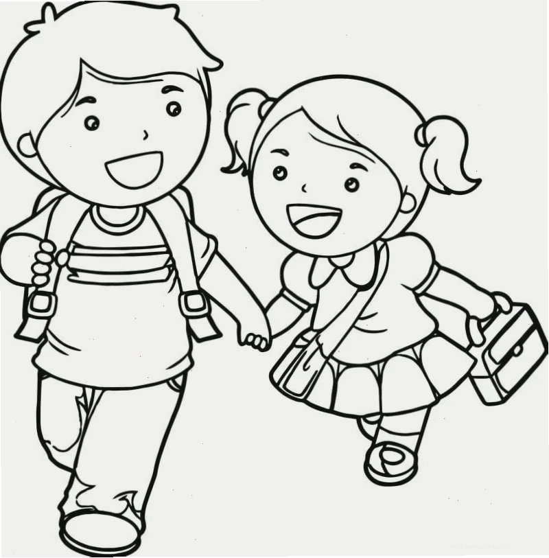 Sự hỗ trợ từ cô giáo tô màu chân dung bạn gái với sự hướng dẫn của cô