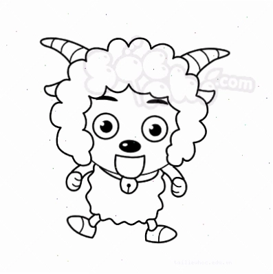 cừu giờ chơi tô màu cừu cho giờ chơi sáng tạo