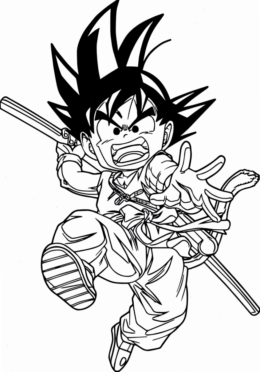 tô màu goku 7 viên ngọc rồng