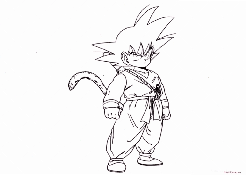 tô màu goku 7 viên ngọc rồng
