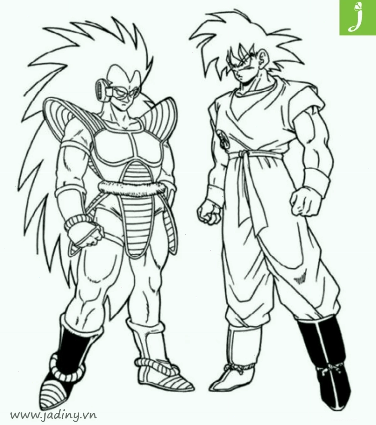 tô màu goku 7 viên ngọc rồng tập luyện