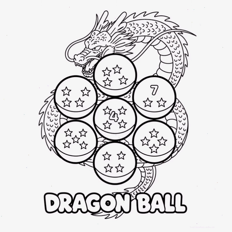 tô màu goku 7 viên ngọc rồng trạng thái mạnh mẽ