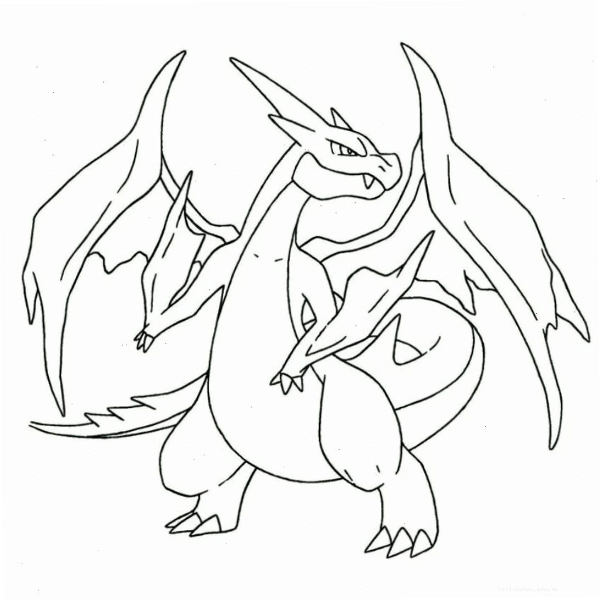 tô màu pokemon huyền thoại mega