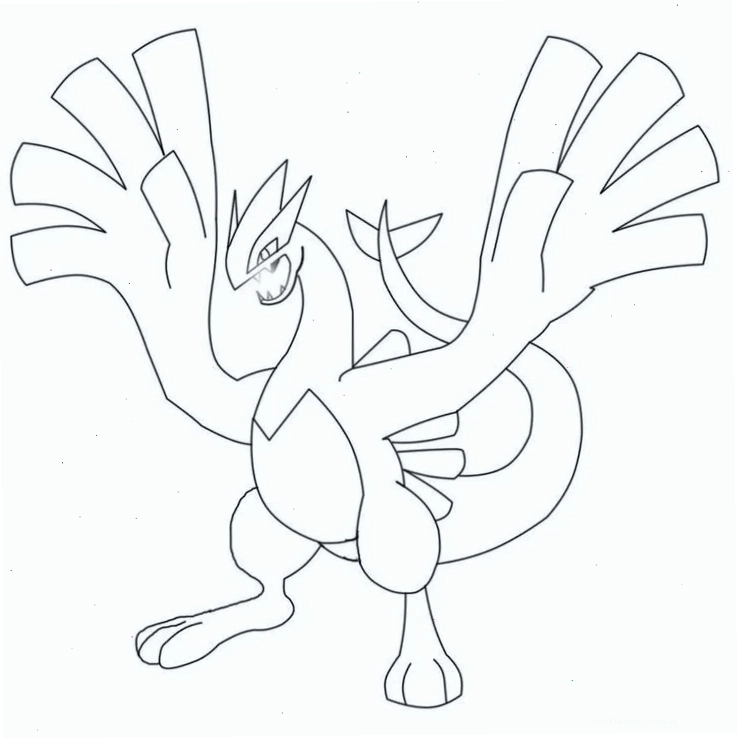 tô màu pokemon huyền thoại mega