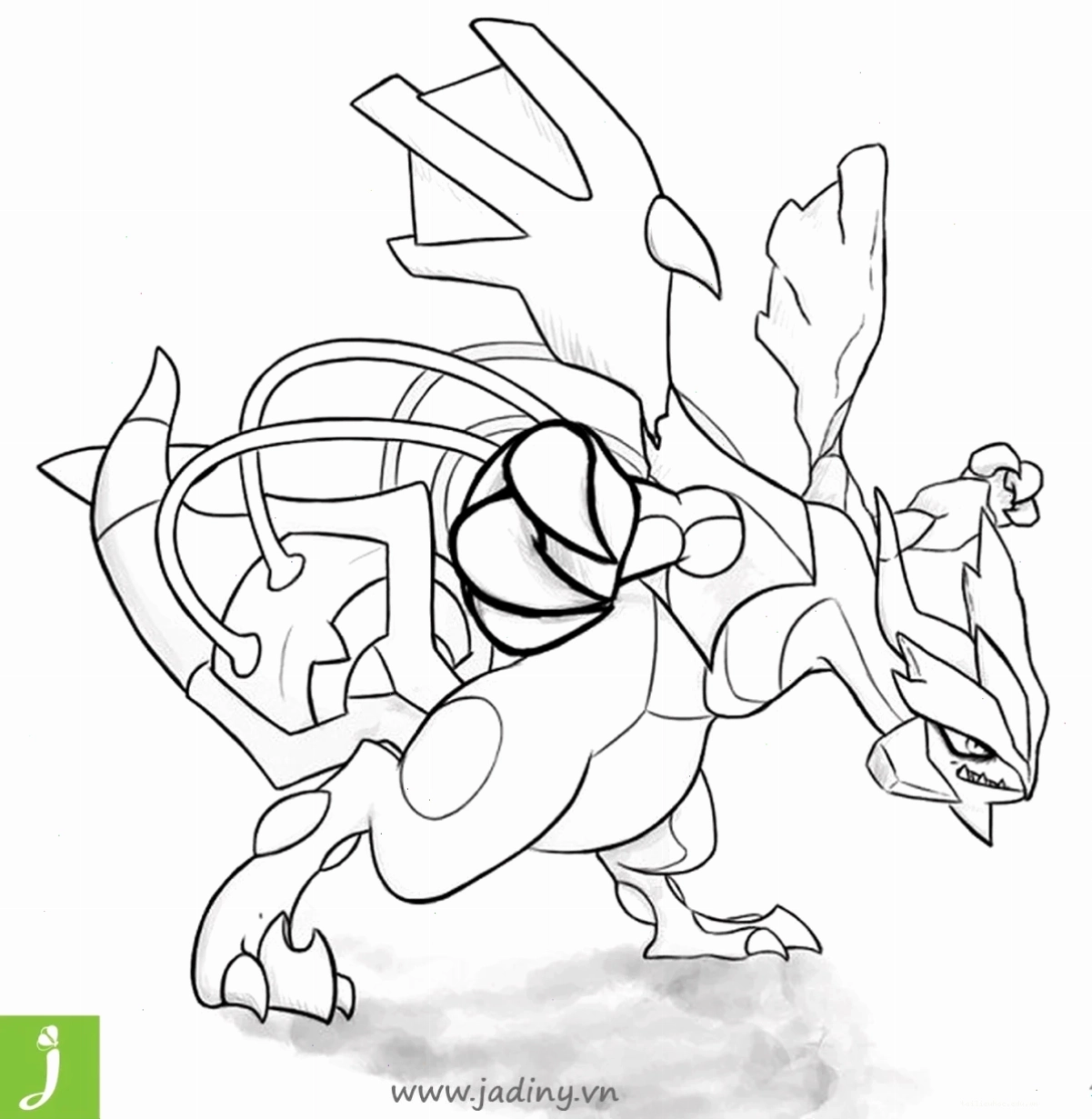 tô màu pokemon huyền thoại mega