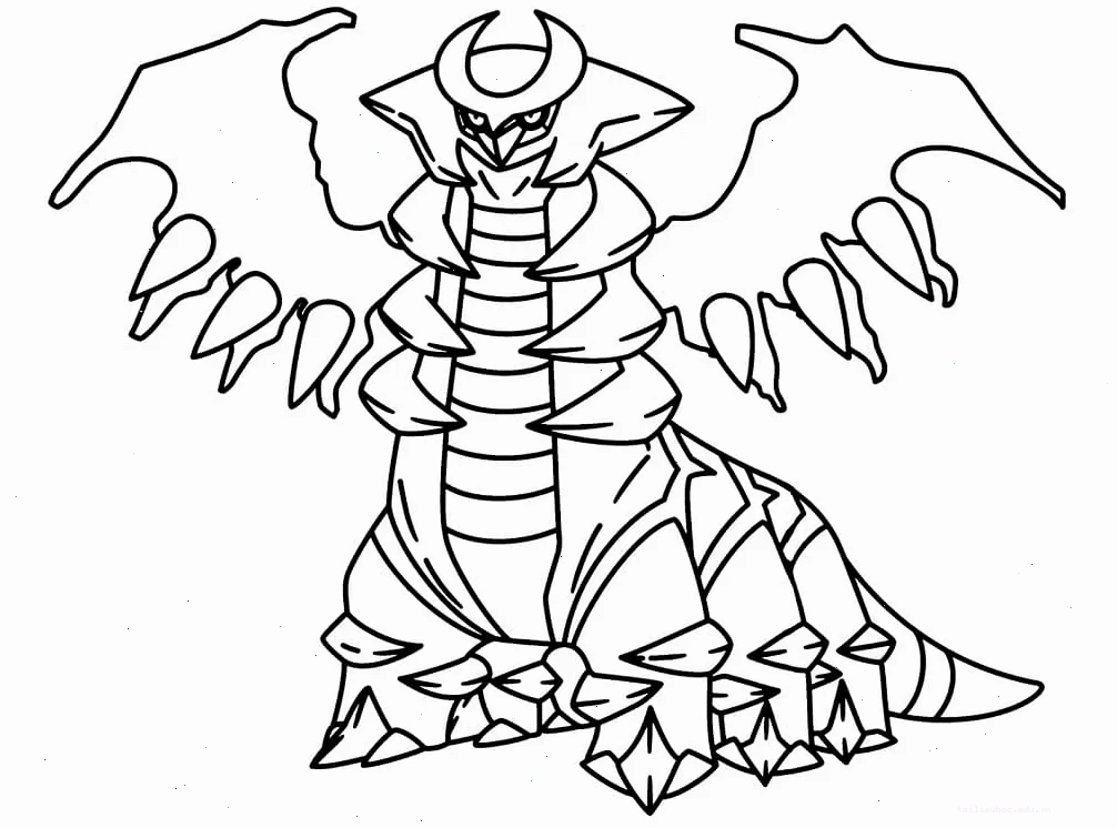 tô màu pokemon huyền thoại mega