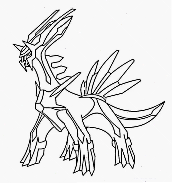 tô màu pokemon huyền thoại mega