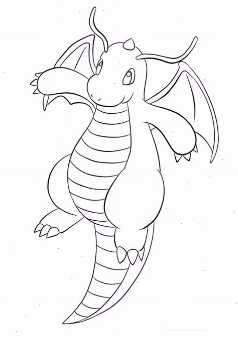 tô màu pokemon huyền thoại mega