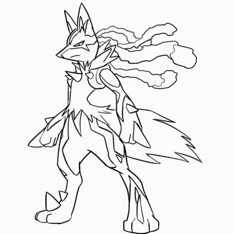 tô màu pokemon huyền thoại mega