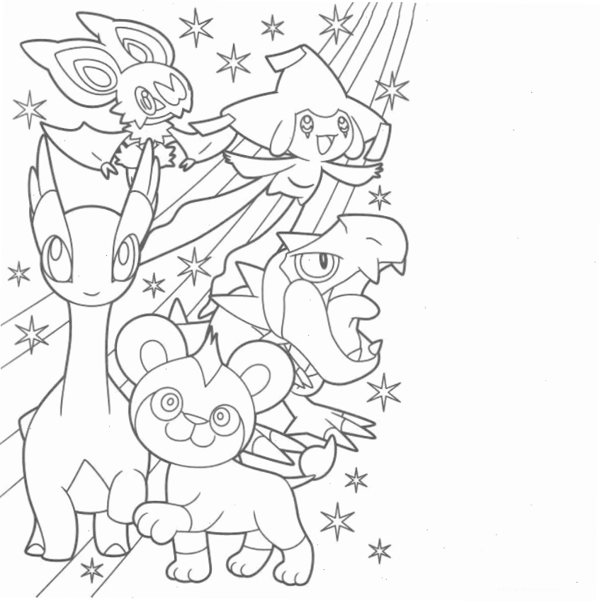 tô màu pokemon huyền thoại mega
