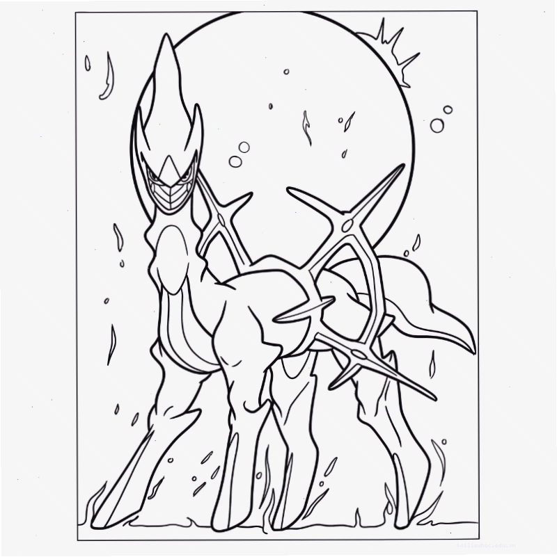 tô màu pokemon huyền thoại mega
