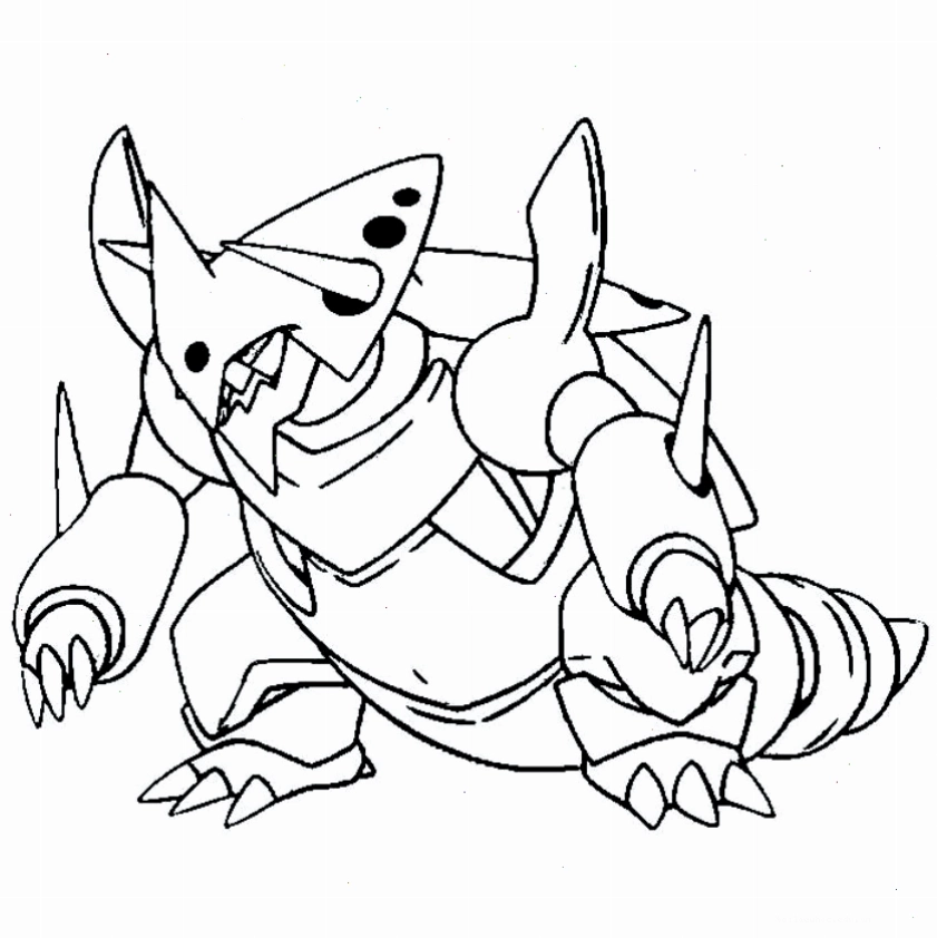 tô màu pokemon huyền thoại mega