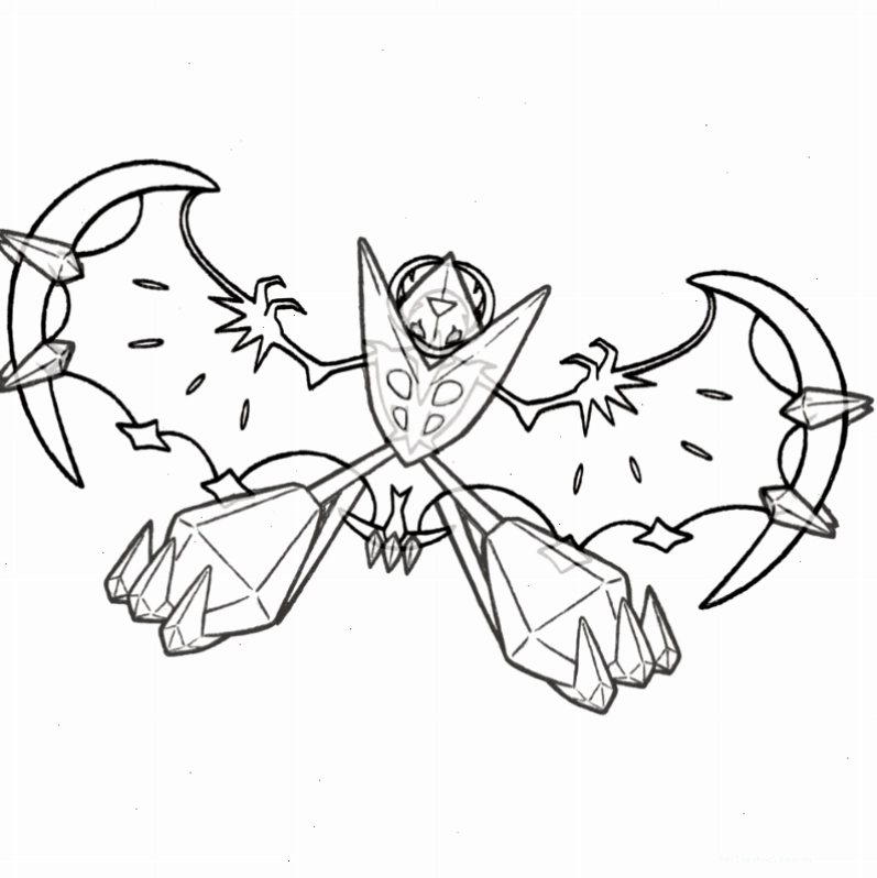 tô màu pokemon huyền thoại mega