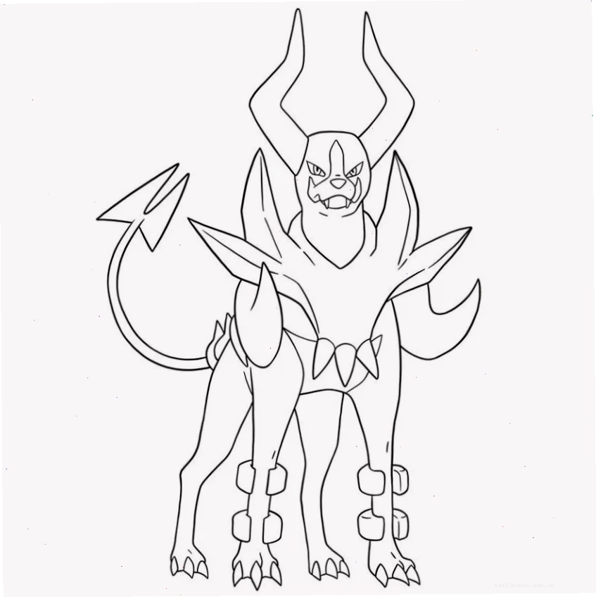 tô màu pokemon huyền thoại mega
