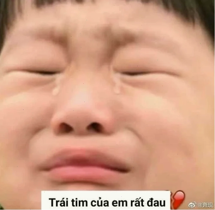 Sự đơn giản trong meme Trái tim đau meme đơn giản