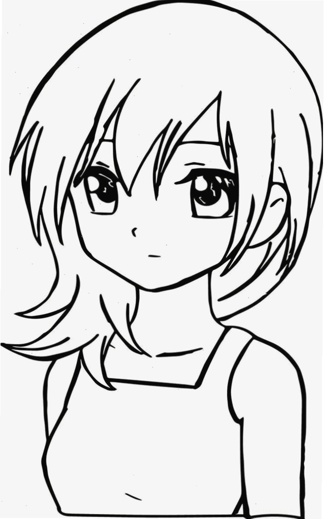 Anime chơi đùa Tranh anime chưa tô màu hoạt động ngoài trời