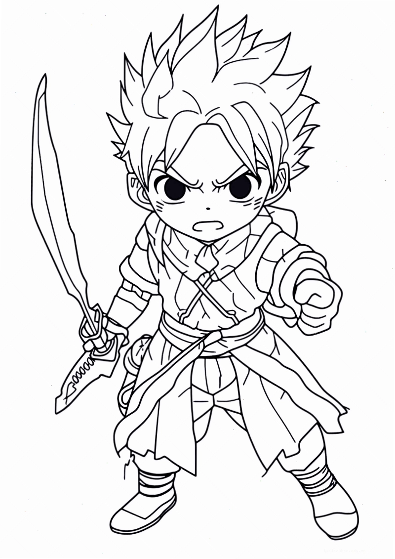 tranh chibi cho bé 5 tuổi