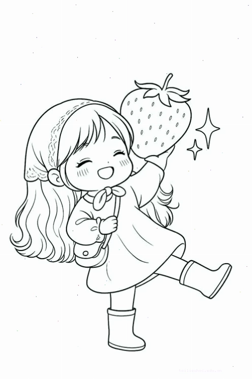 tranh chibi học sinh cute