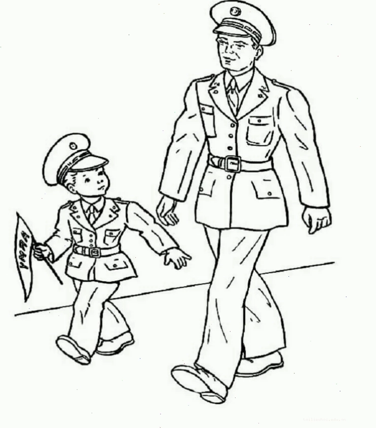 tranh chú bộ đội chưa tô màu tàu chiến hiện đại