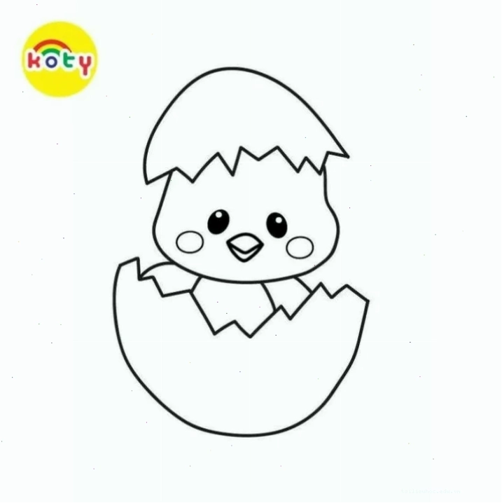 tranh con gà cho trẻ tô màu đặc điểm