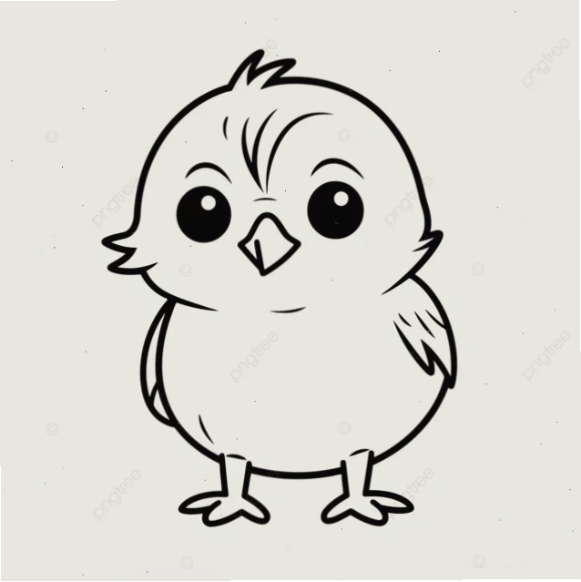 tranh con gà cho trẻ tô màu sân vườn