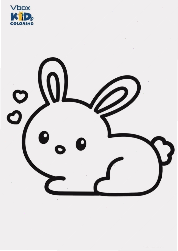 tranh con thỏ tô màu chibi tranh con thỏ tô màu chibi