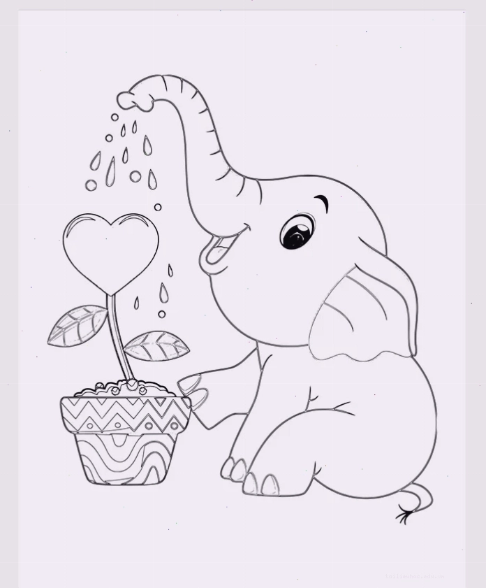 tranh con voi cho trẻ tô màu biểu tượng tranh con voi cho trẻ tô màu biểu tượng