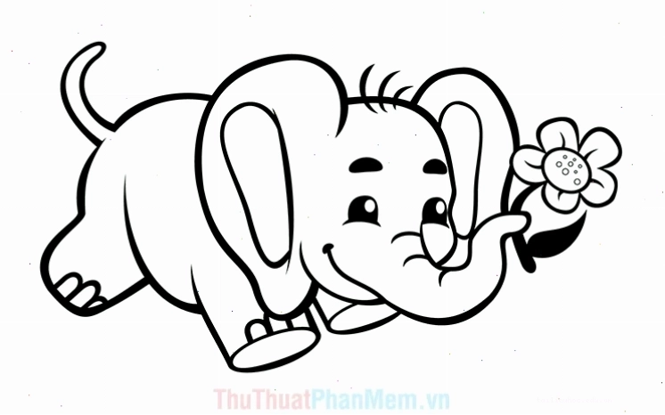 tranh con voi cho trẻ tô màu gia đình tranh con voi cho trẻ tô màu gia đình