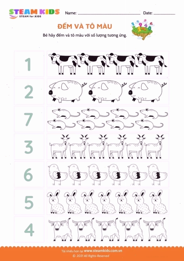 Tranh số 8 cho bé