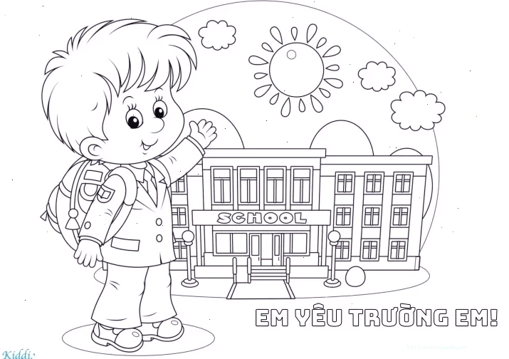 tranh tô màu 20 tháng 11 cho bé gái