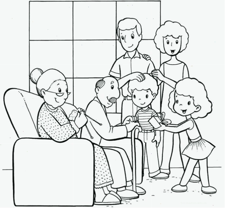 Tranh phong cảnh xuân tranh tô màu bé chúc tết ông bà họa tiết mùa xuân