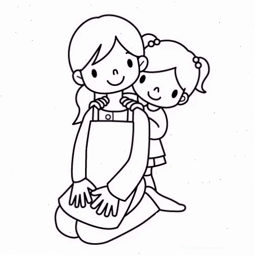 tranh tô màu bố mẹ