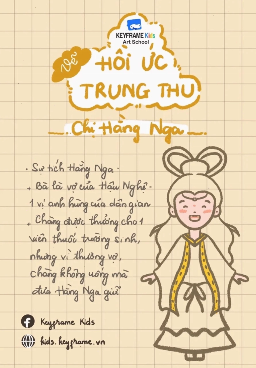 tranh tô màu chị hằng nga đẹp và đèn lồng