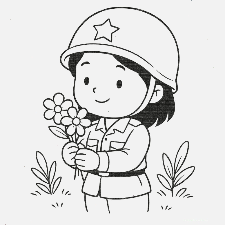Bộ đội đặc chủng Tranh tô màu chú bộ đội đặc chủng