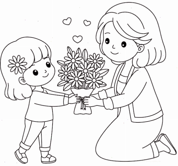 Chú voi con tranh tô màu chúc mừng sinh nhật hình chú voi
